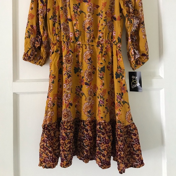 NWT Art Class Fall Floral Dress - Picture 2 of 3